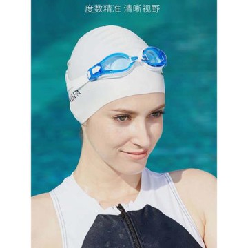 英發溫泉防霧防水高清成人男女士大框近視游泳鏡帶度數游泳眼睛