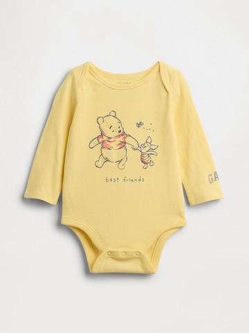 嬰兒Gap × Winnie the Pooh小熊維尼有機棉包屁衣