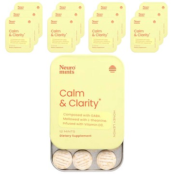 NeuroGum, NeuroMints，Calm & Clarity，蜂蜜檸檬味，12 包，每包 12 片