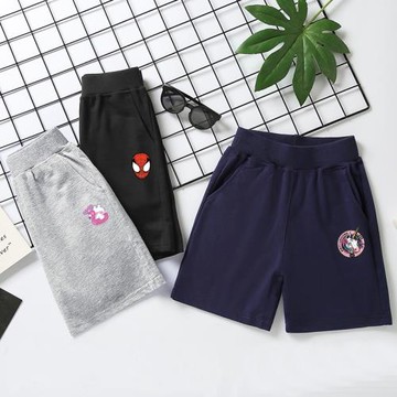 兒童短褲男童夏薄款外穿純棉寬松運動褲學生休閑校服五分褲潮