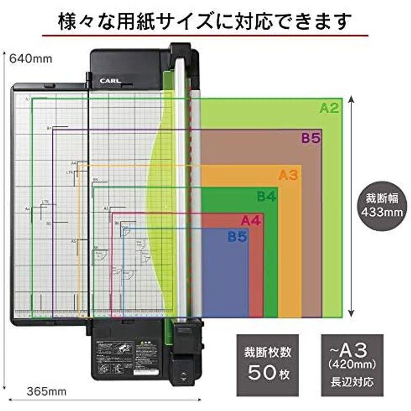 カール事務器 裁断機 ペーパーカッター スリム A3対応 50枚裁断 DC-F5300