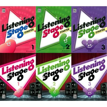 姆斯Listening Stage 系列 (Starter/1/2/3) Student Book (with MP3 QR code download)華通書坊/姆斯