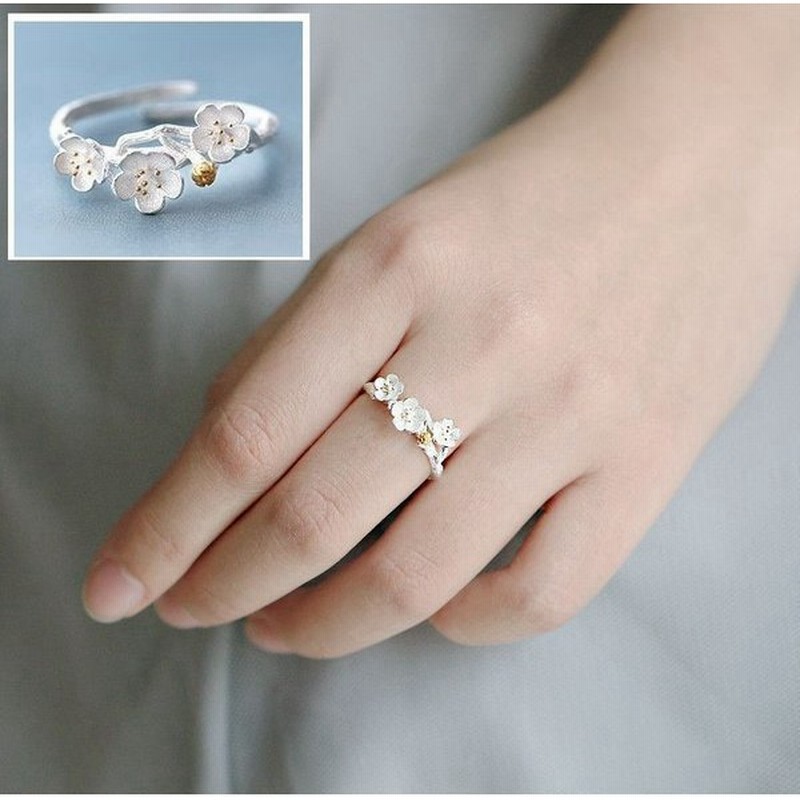 レディース 指輪 リング アクセサリー 梅の木 梅の花 花 フラワー モチーフ きれい 上品 おしゃれ 可愛い かわいい キュート ジュエリー ファッ 通販 Lineポイント最大0 5 Get Lineショッピング