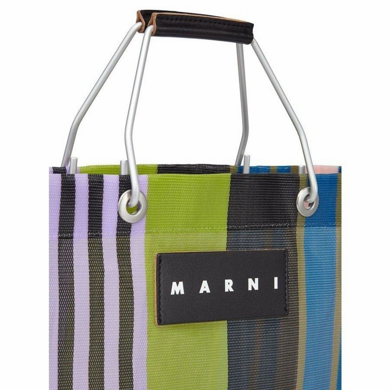 新色追加！ MARNI MARKET マルニ マーケット ストライプ トートバッグ 