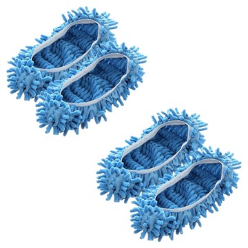 ROYALLIN 蘿林嚴選 雪尼爾拖地鞋套 2雙 (藍色) 17*15cm  1組