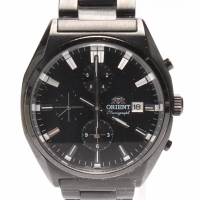 Near MINT+++] ORIENT TT10-C0-B Chronograph Black Dial Quartz