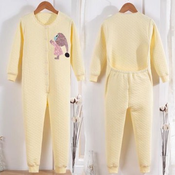 雙子奇緣寶寶保暖哈衣純棉2-5歲女童秋冬兒童夾棉連體衣3保暖加厚