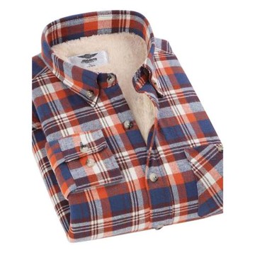 杰哈尼冬季加絨純棉格子襯衫保暖加厚長袖柔軟舒適休閑襯衣寸衫潮