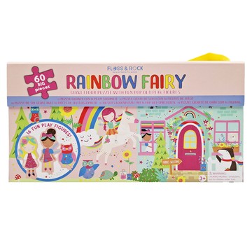 FLOSS&ROCK 彩虹仙女 Set 60片 巨型地板拼圖 趣味彈出式人物  1盒