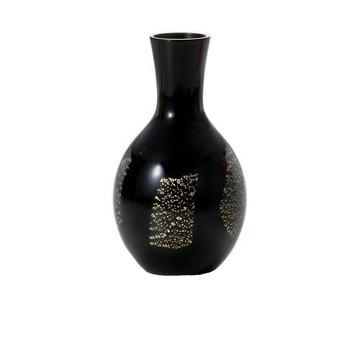 日本津輕 黑色金箔清酒壺 290ml 德利 1入 金益合玻璃器皿