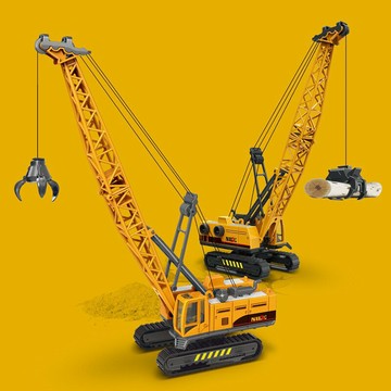 【玩具兄妹】現貨熱銷款! 1:55巨大機械抓手工程車 可旋轉 機械抓手工程車 工程車玩具 工程車 高品質 小朋友最愛
