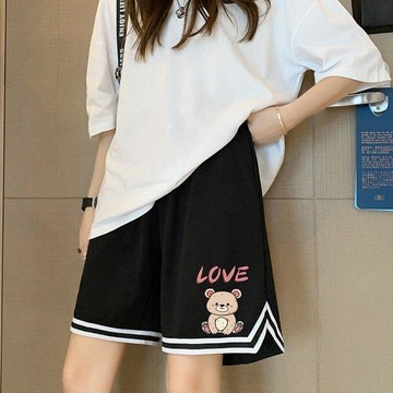 台灣现貨 休閒短褲 五分褲 女生短褲 短褲 大碼短褲 短褲女 速幹短褲 夏天短褲 凉感短褲 美式短褲 闊腿短褲 運動短褲