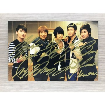 ⭐韓國代購正版⭐『衝鑽』韓國明星簽名照片東方神起簽名照熱門經典無仿無印刷