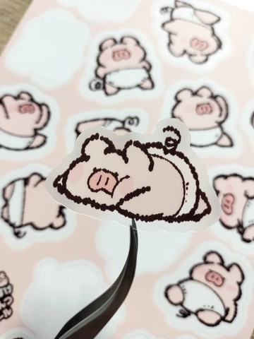 若隱若現 內褲 PET 貼紙