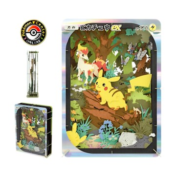 紙模型劇場 寶可夢集換式卡牌 Pocket 皮卡丘/噴火龍/超夢 三選一 (日本原裝進口)