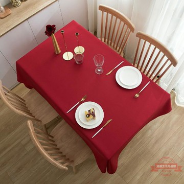 喜慶桌布婚慶喜宴節日展會活動餐桌長方形活動酒店圣誕節新年跨境