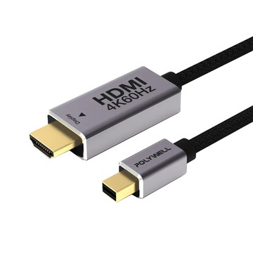 POLYWELL 寶利威爾 MDP - HDMI 編織線 2m PW15-W46-A03 1條