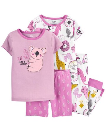 Toddler 4-Piece Koala 100% Snug Fit Cotton PJs