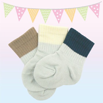 Weicker 唯可 日製新生兒短襪3入組(灰色)【悅兒園婦幼生活館】