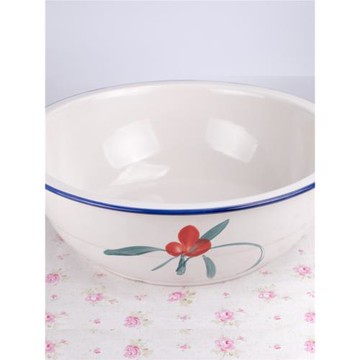 陶瓷和面盆大號老式家用粗陶加厚加深揉面發面曬醬釀酒粗陶大口徑