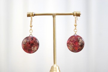 樹脂藝術 圓形耳環・誰擁有施洗約翰的頭