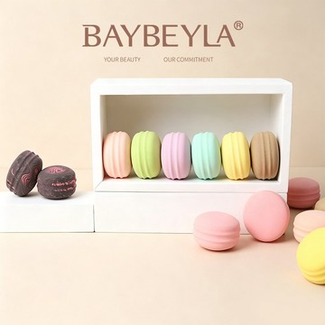 BAYBEYLA 貝貝拉  馬卡龍造型空氣粉撲 粉撲美妝蛋 美妝蛋【隔日到貨】馬卡龍 粉撲 美妝蛋