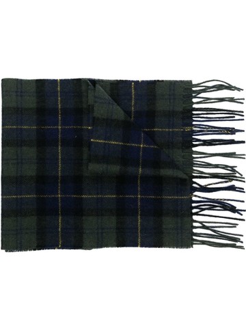 Barbour - tartan check pattern scarf - men - Wool - One Size - Green