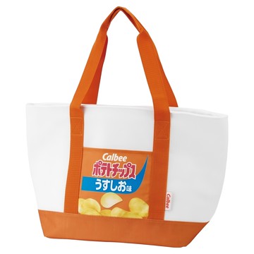 Skater 大容量保溫購物袋/保冷手提袋  520 x 330 x 170mm  Calbee 洋芋片 白色 + 橘色