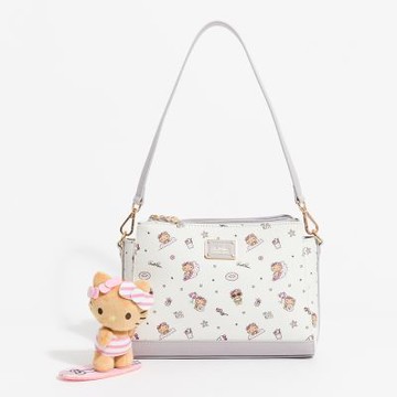 Hello Kitty - Arnold Palmer - 斜背包附短背帶  Sweet Tanning系列 - 淡紫色