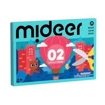 MiDeer 美術剪紙書－腦力提升 LEVEL2｜兒童剪紙練習×手眼協調×專注力訓練 6936352533672