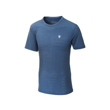 運動短袖 24SS WHL TEE 2 冰絲 圓領 男款 迷霧藍色 1010354-451