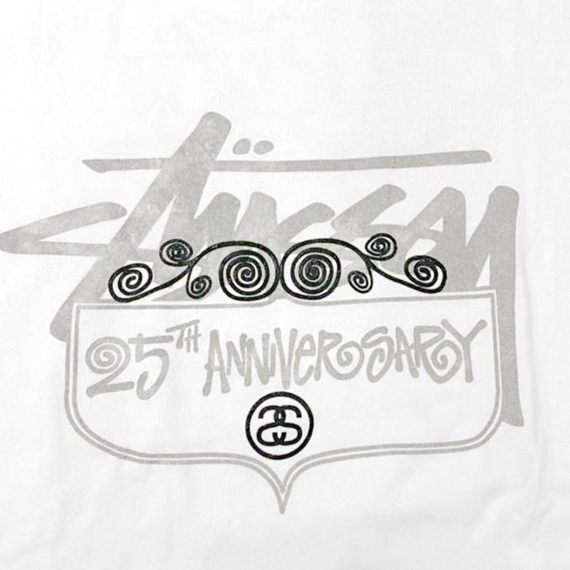 ステューシー Stussy 25周年記念 バックプリントTシャツ XL ホワイト