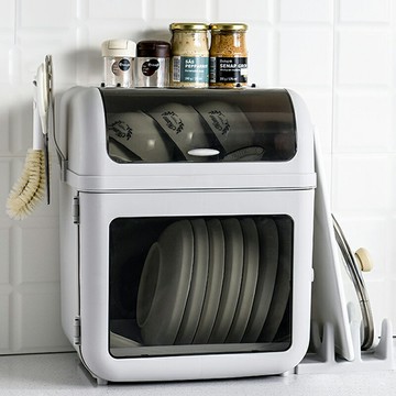 碗碟收納架廚房置物箱裝放餐具盤子筷盒家用桌臺面瀝水帶蓋儲物柜