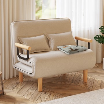 AOTTO 多功能單人折疊沙發床-加大100cm(沙發床 折疊床 沙發 單人床)