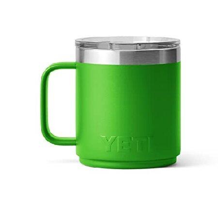 YETI Rambler 10 oz Stackable Mug, Vacuum Insulated, Stainless Steel with MagSlider Lid, Canopy Green並行輸入品