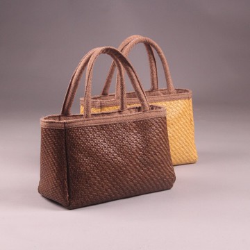 復古手工竹編包藤編包2018美女新款手提包手機收納包