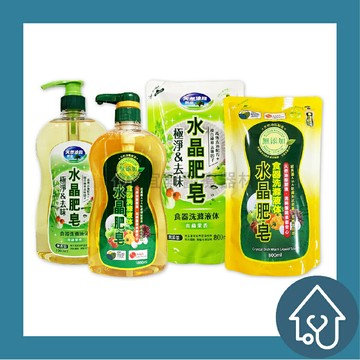 南僑水晶 食器洗滌液體 極淨去味 1000ml、補充包800ml : 青蘋果香