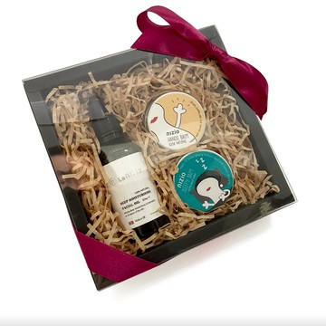 【nizio】英國 臉部/手部 護膚保養按摩3入組  (附禮袋＋緞帶)(孕媽咪/哺乳期 皆可用) / 秋冬保養