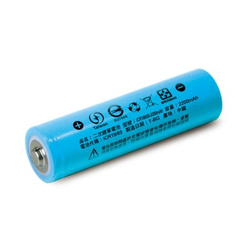 iNeno 18650高強度鋰電池 2200mAh(凸頭) 2入(適用於手電筒,迷你風扇)