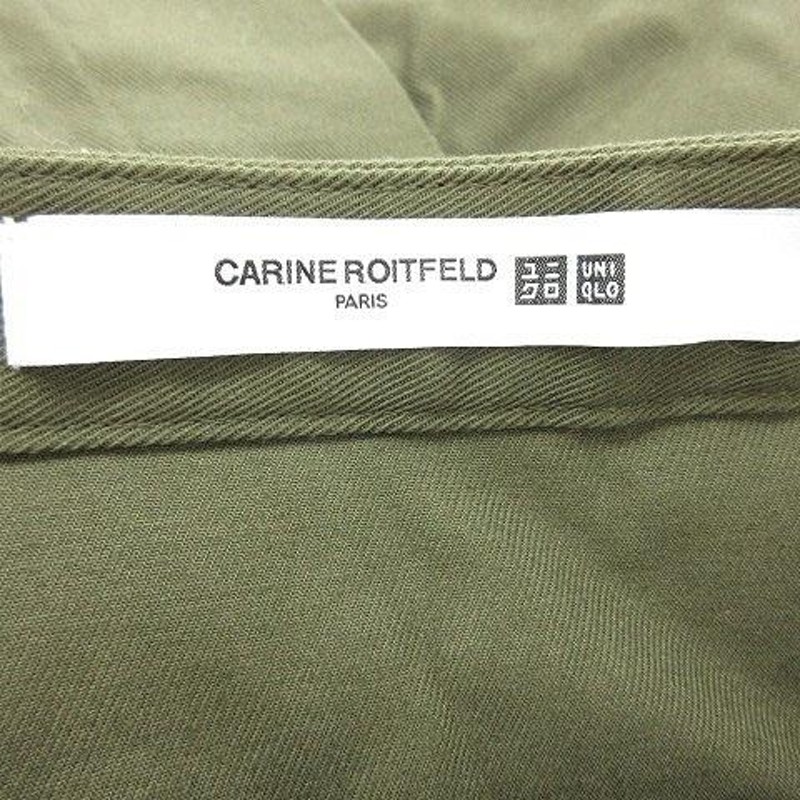 ユニクロ UNIQLO CARINE ROITFELD スカート タイト スリット ひざ丈