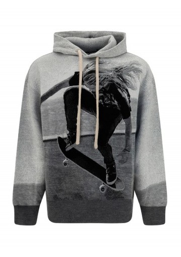 Palm Angels - Hoodie - Mens - Grey