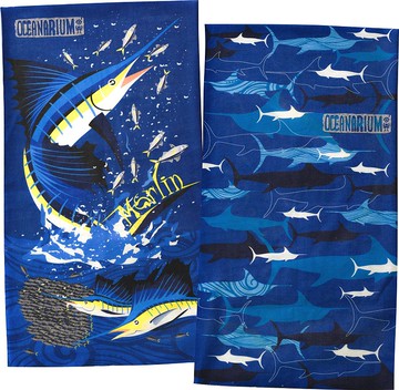 旗魚多用途頭巾(雙面圖案)