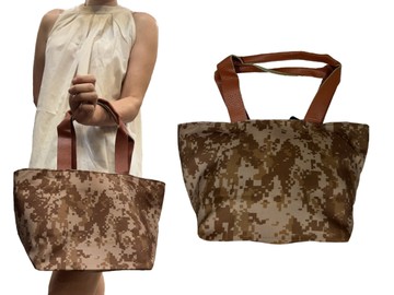 ~雪黛屋~SEED 水餃包手提中容量防水尼龍布+皮革可手提可肩背BSA1311