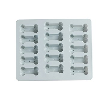 骨頭造型矽膠模具 15格  1個  灰色的