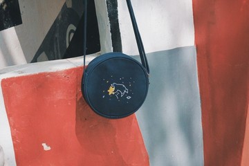 星星飛行計劃 刺繡小圓包