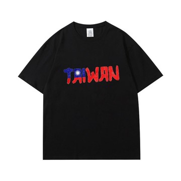 台灣 國慶 應援 紀念T 我愛台灣 TW 雙十國慶 潮牌印花短T 日系 寬鬆 短袖T恤 情侶t 大尺碼 印花t 五分袖