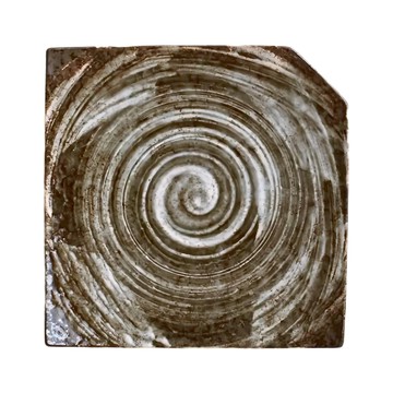 美濃燒 正角皿 日本製陶瓷  14.8 x 2cm  1個  刷毛