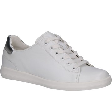 CAPRICE LEISURE 平底鞋 WHITE SILVER 白色女款鞋子