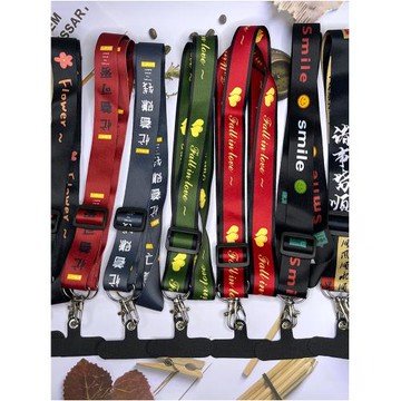 潮流個性背帶斜跨背包式手機掛繩掛脖繩長款創意固定夾片掛件防摔防丟斜挎卡片網紅卡通背貼片手機鏈女款加長