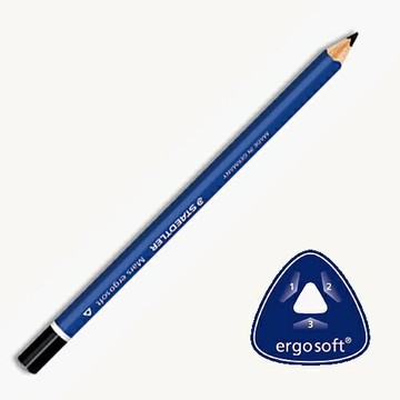 【STAEDTLER 施德樓】 Ergosoft全美藍桿鉛筆-加寬型 MS151*12支【APP滿額下單10%點數(單一帳號最高5000點)】1/31止